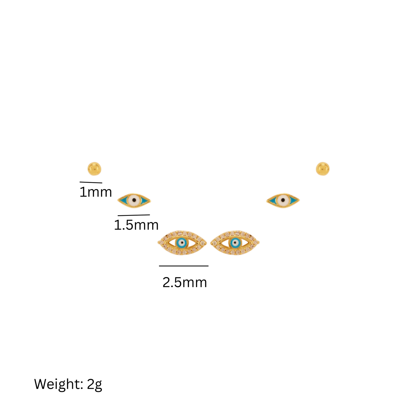 Gentle Gaze Stud Set