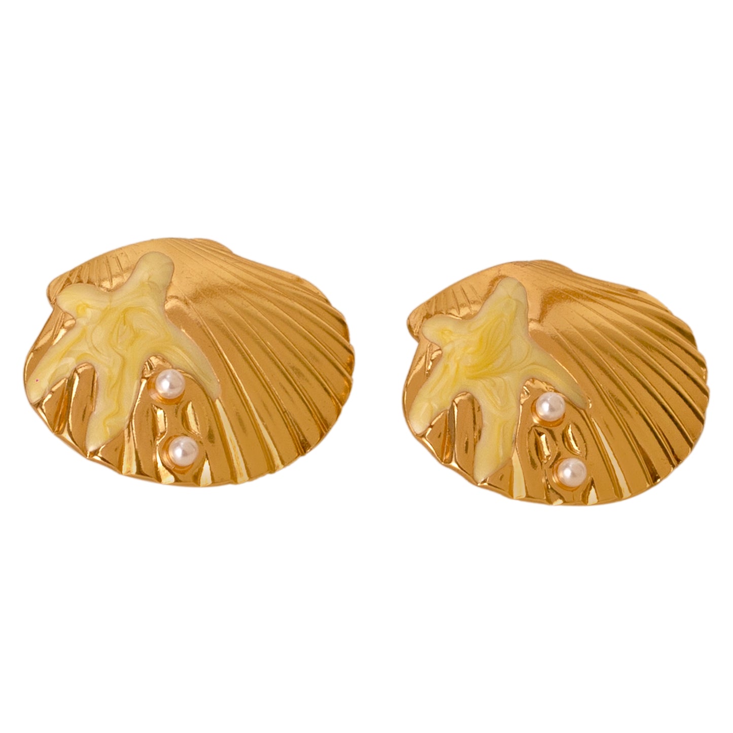 Pearl Tide Sea Shell Earrings
