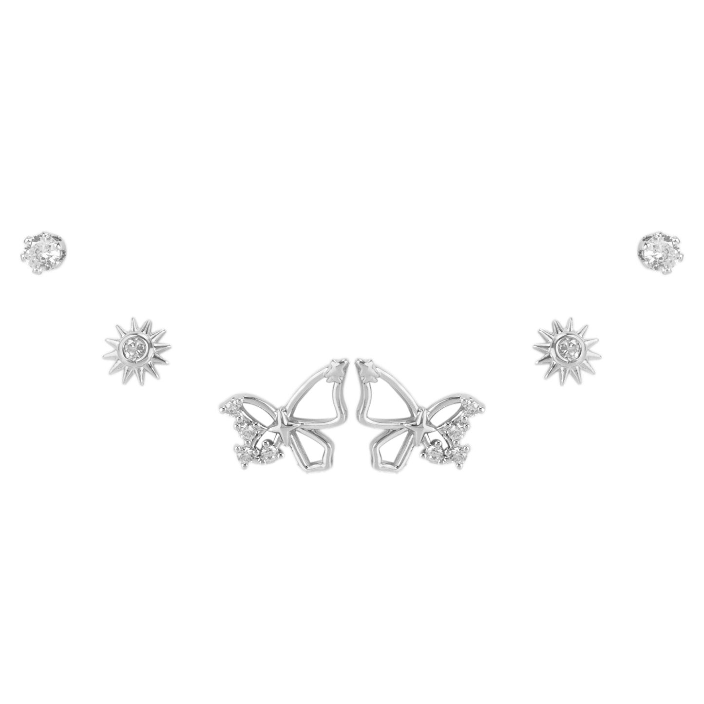 Winged Bloom Stud Set