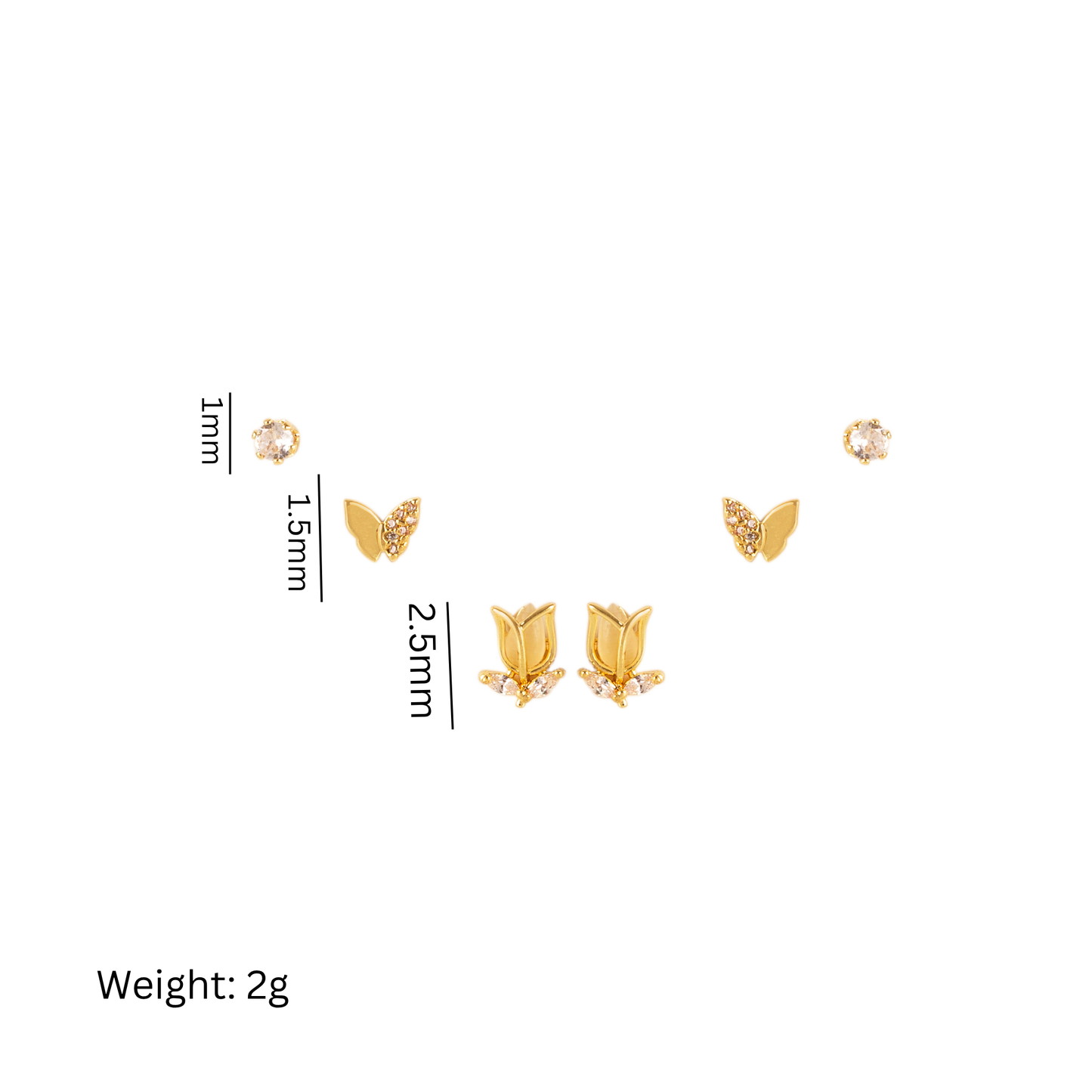Tulip Bloom Stud Set