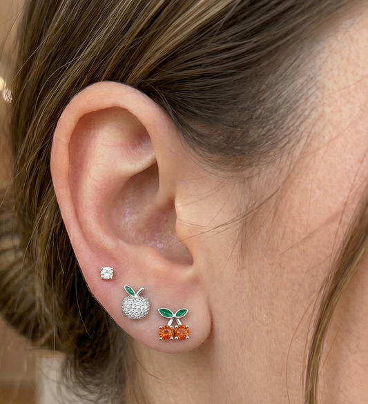 Cherry Glow Stud Set
