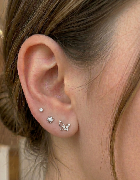 Winged Bloom Stud Set