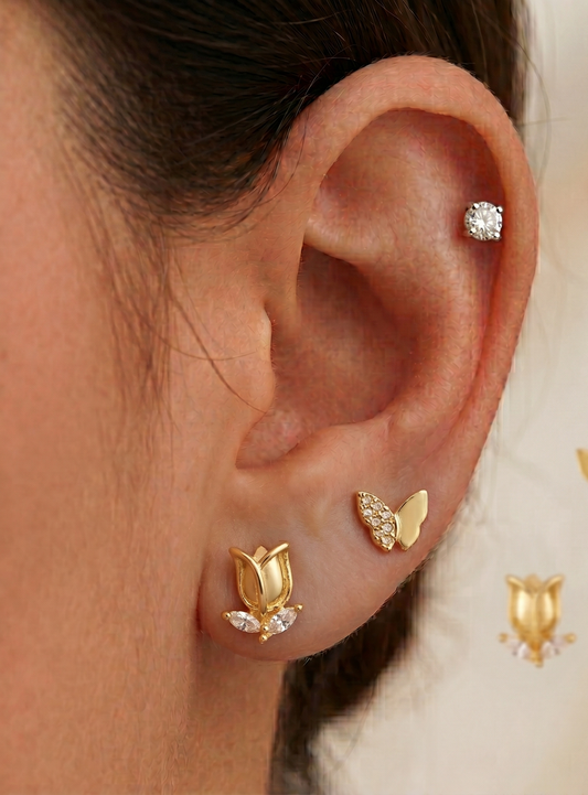 Tulip Bloom Stud Set