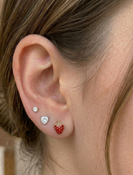Pink Harvest Stud Set
